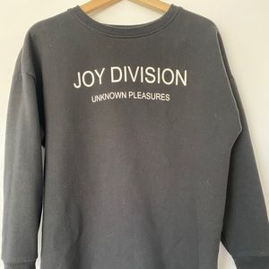 Joy Division / Zara tunic sweatshirt black S